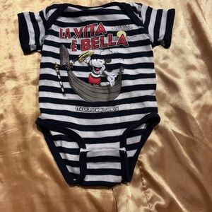 Disney Parks La Vita E Bella Onesie size 3/6 months